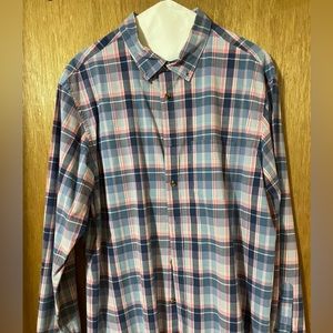 Old Navy XL Blue & Pink Plaid Shirt
